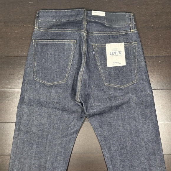 Levi's 501 Jeans 30 x 34 Japanese Selvedge Denim Straight Zip Fly Blue Tab 82 - Picture 7 of 9